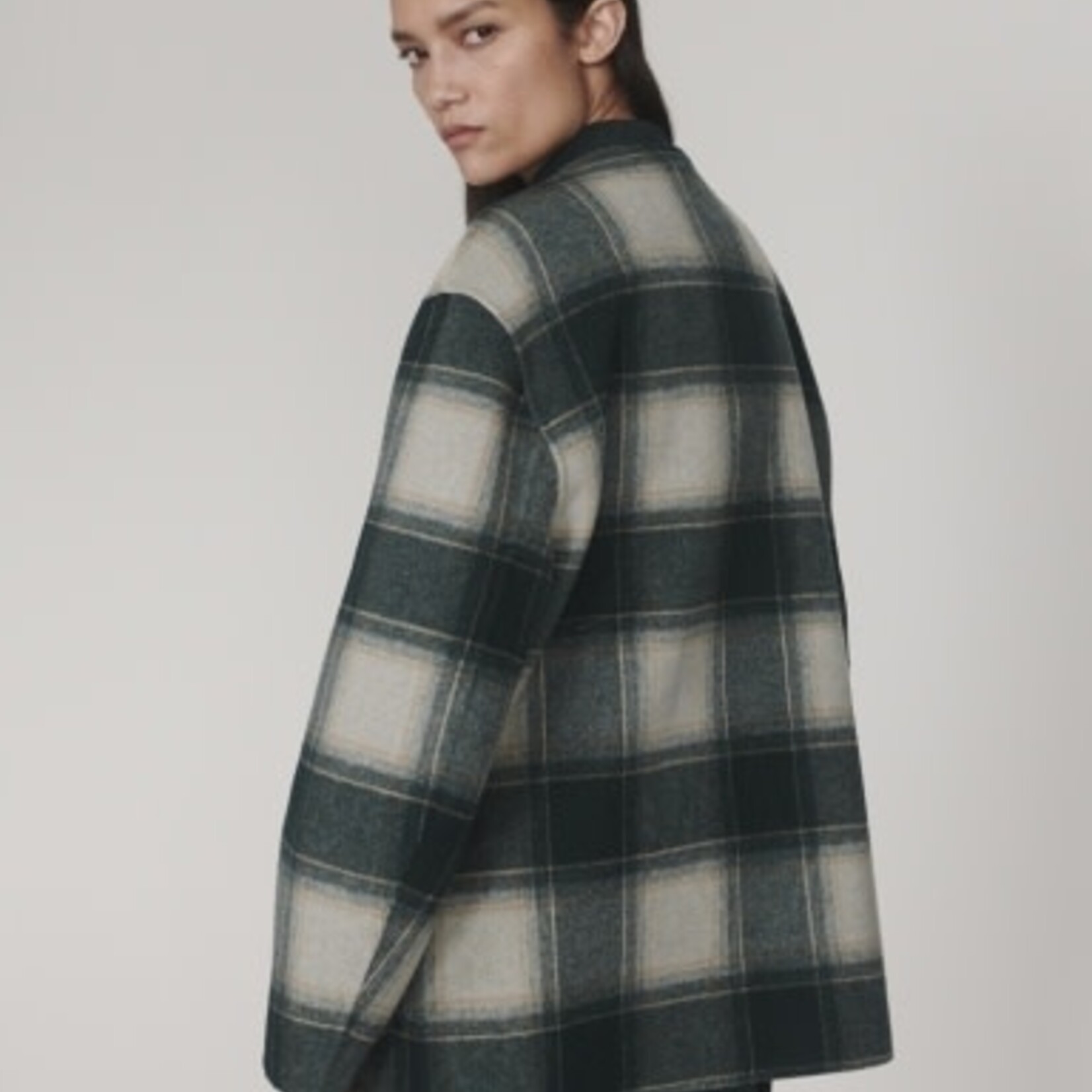 VARLEY ALDERTON CHECK SCARF COAT