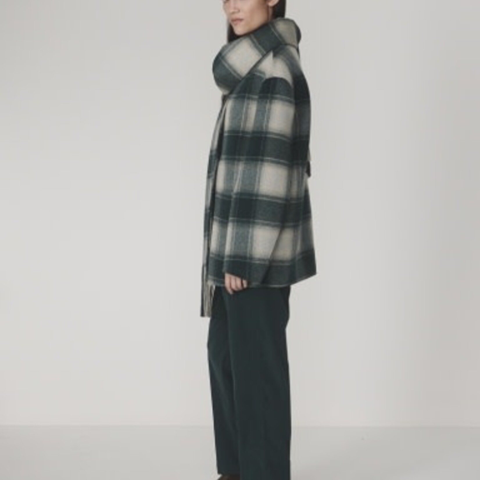 VARLEY ALDERTON CHECK SCARF COAT