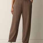 EILEEN FISHER GARMENT-DYED ORGANIC COTTON TERRY ARCH PANT