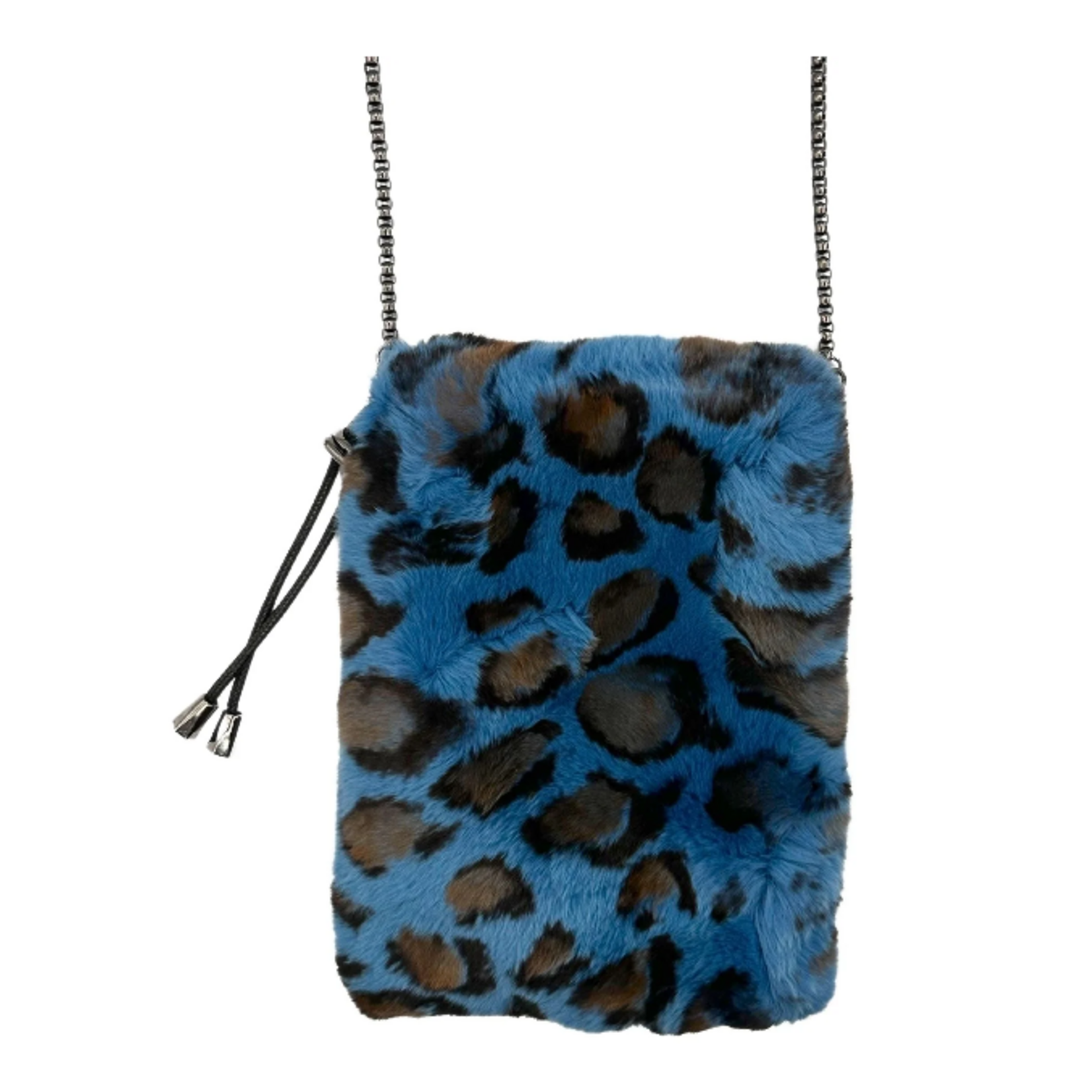 LUXURY GENUINE REX RABBIT FUR MOBILE CROSSBODY