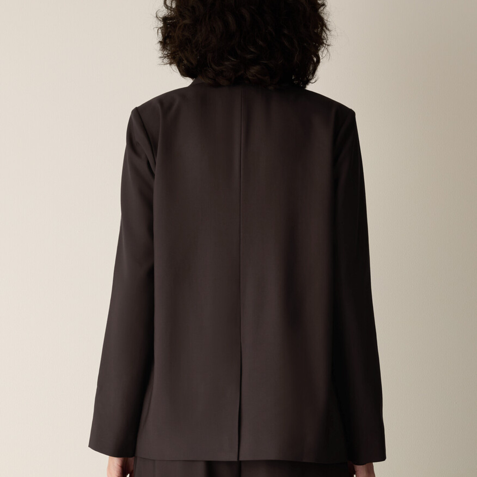 EILEEN FISHER SEASONLESS WOOL LONG BLAZER