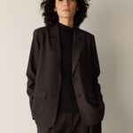 EILEEN FISHER SEASONLESS WOOL LONG BLAZER
