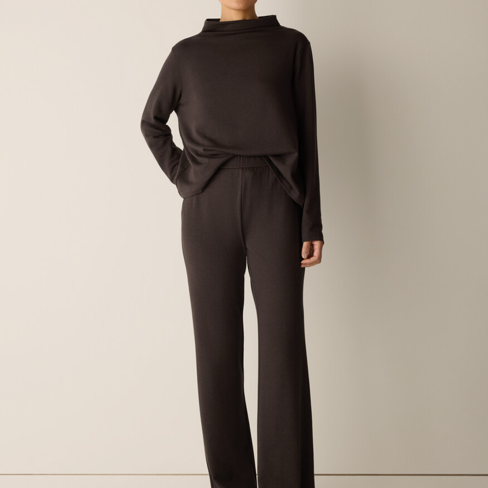 EILEEN FISHER COZY BRUSHED TERRY HUG KICK PANT