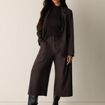 EILEEN FISHER SEASONLESS WOOL PLEATED CULOTTE PANT