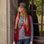 COLLEGIATE KNITWEAR ALABAMA CRIMSON CASHMERE SCARF