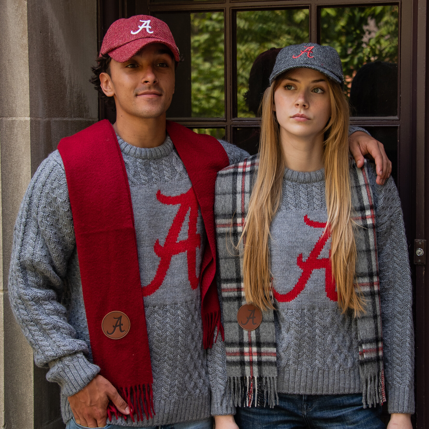 COLLEGIATE KNITWEAR ALABAMA CRIMSON CASHMERE SCARF