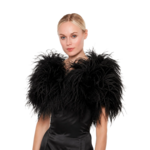 LINDA RICHARDS GENUINE OSTRICH FEATHER SHAWL