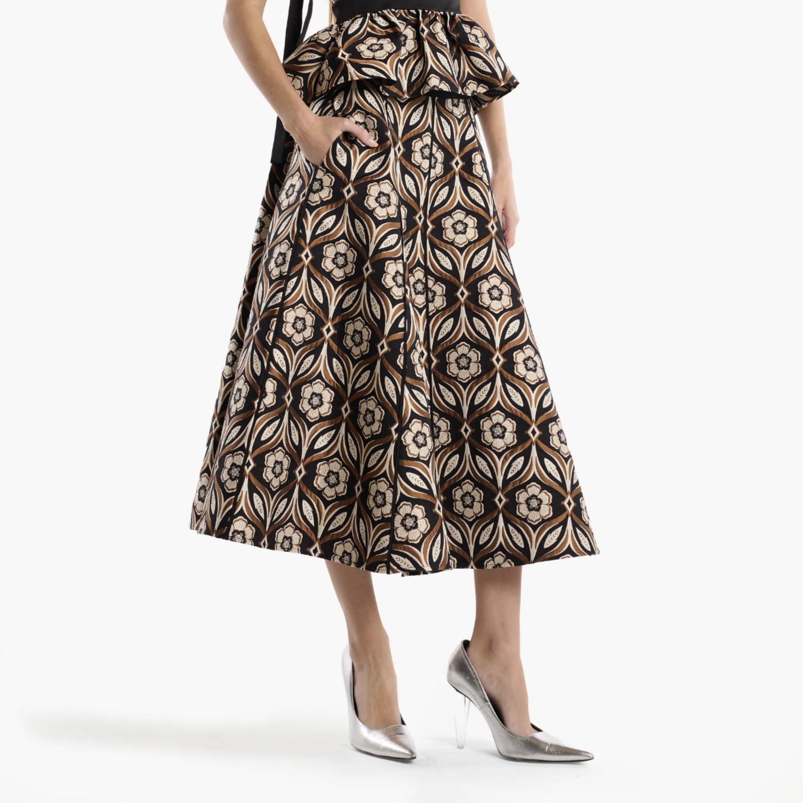 CHRISTY LYNN NATE SKIRT - PETALUMA BLACK