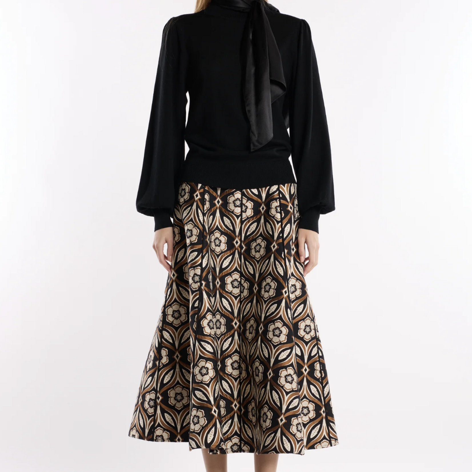 CHRISTY LYNN NATE SKIRT - PETALUMA BLACK