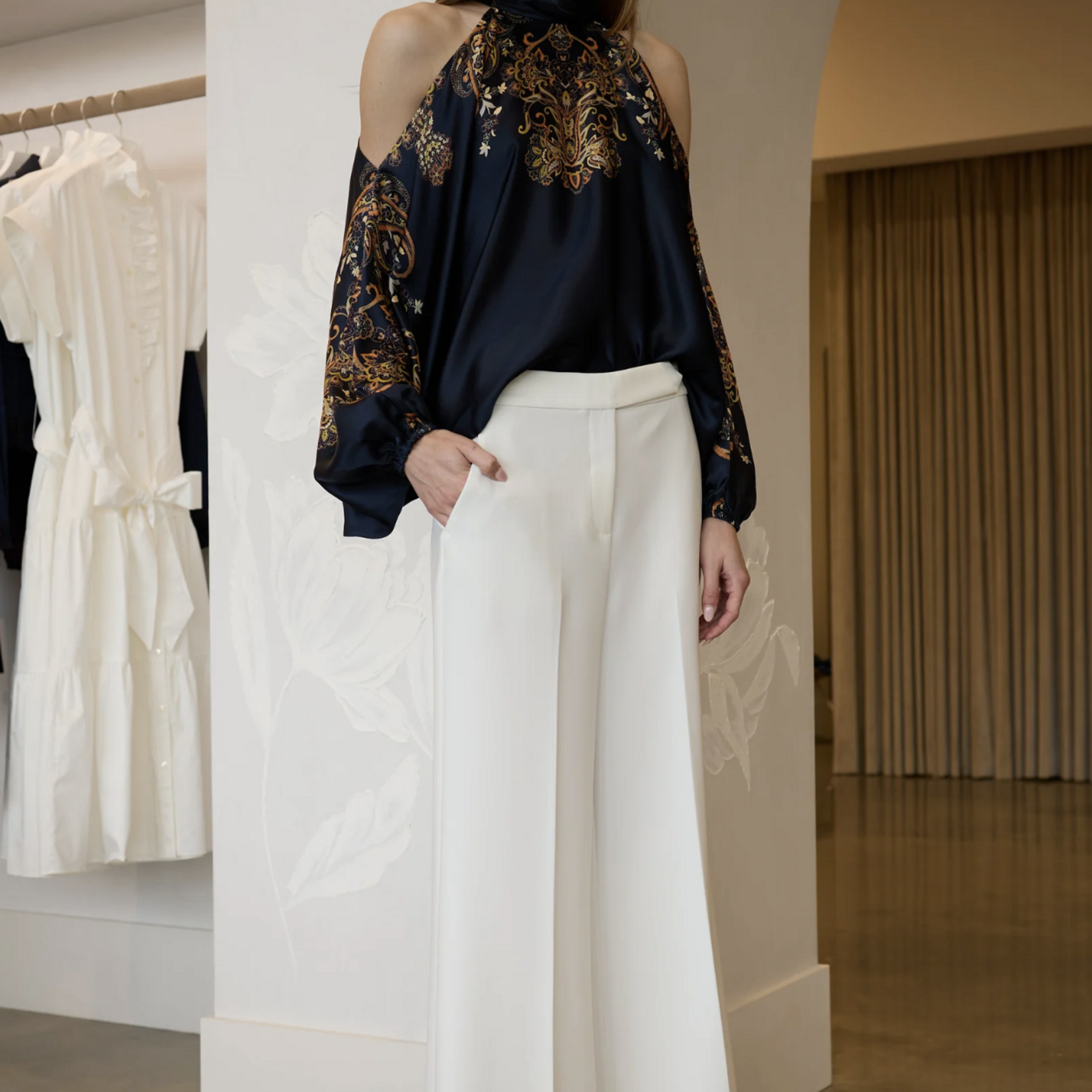 CHRISTY LYNN NICOLETTE TOP - MONTARA NAVY