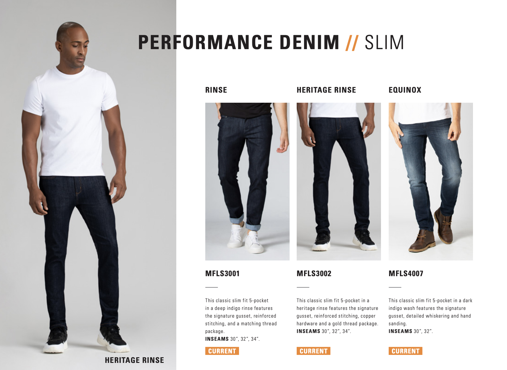 DUER Performance Denim Slim - Rinse  Dunbar & Corsa Cycles - Dunbar Cycles  & Corsa Cycles