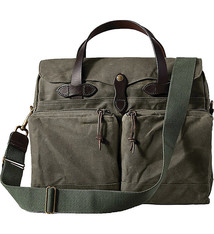 FILSON 24 Hour Tin Briefcase OtterGreen OS - Brass