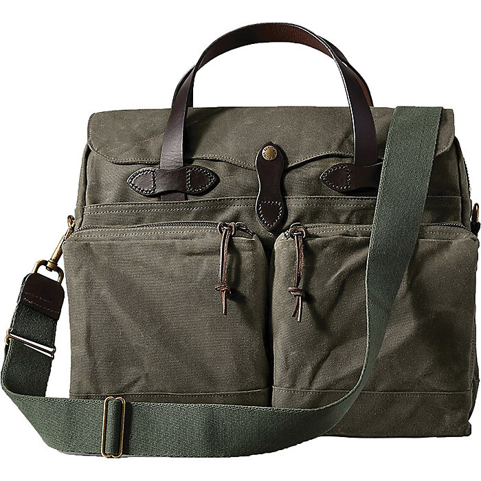 FILSON 24 Hour Tin Briefcase OtterGreen OS - Brass