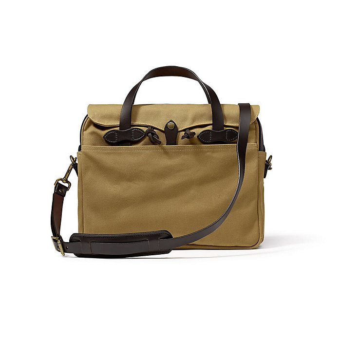 FILSON Original Briefcase Tan  - Brass