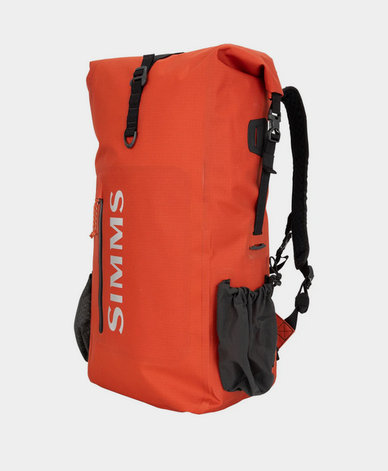 SIMMS FISHING Dry Creek Rolltop Backpack Simms Orange