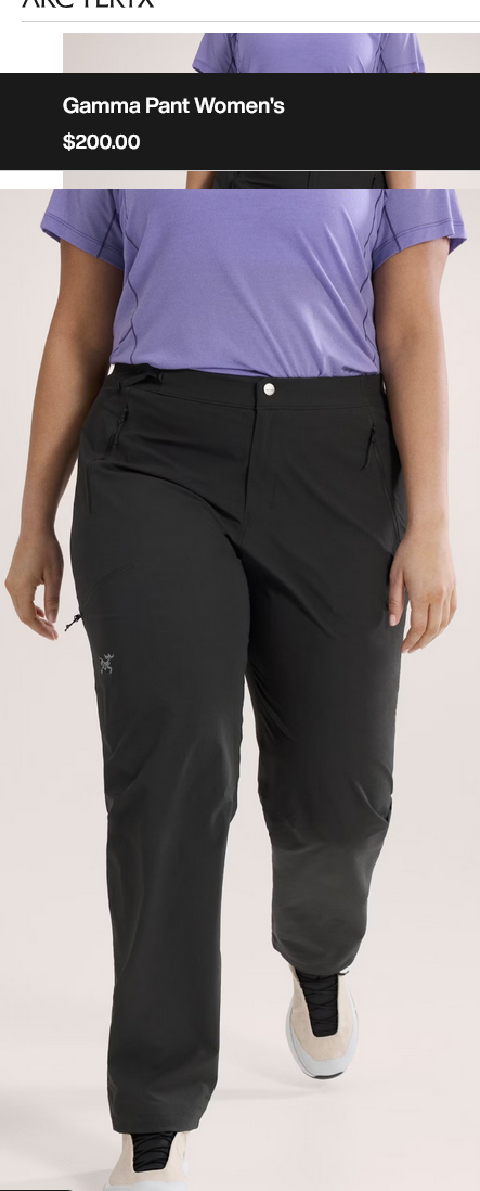 ARCTERYX ARCTERYX WOMEN'S  GAMMA PANT