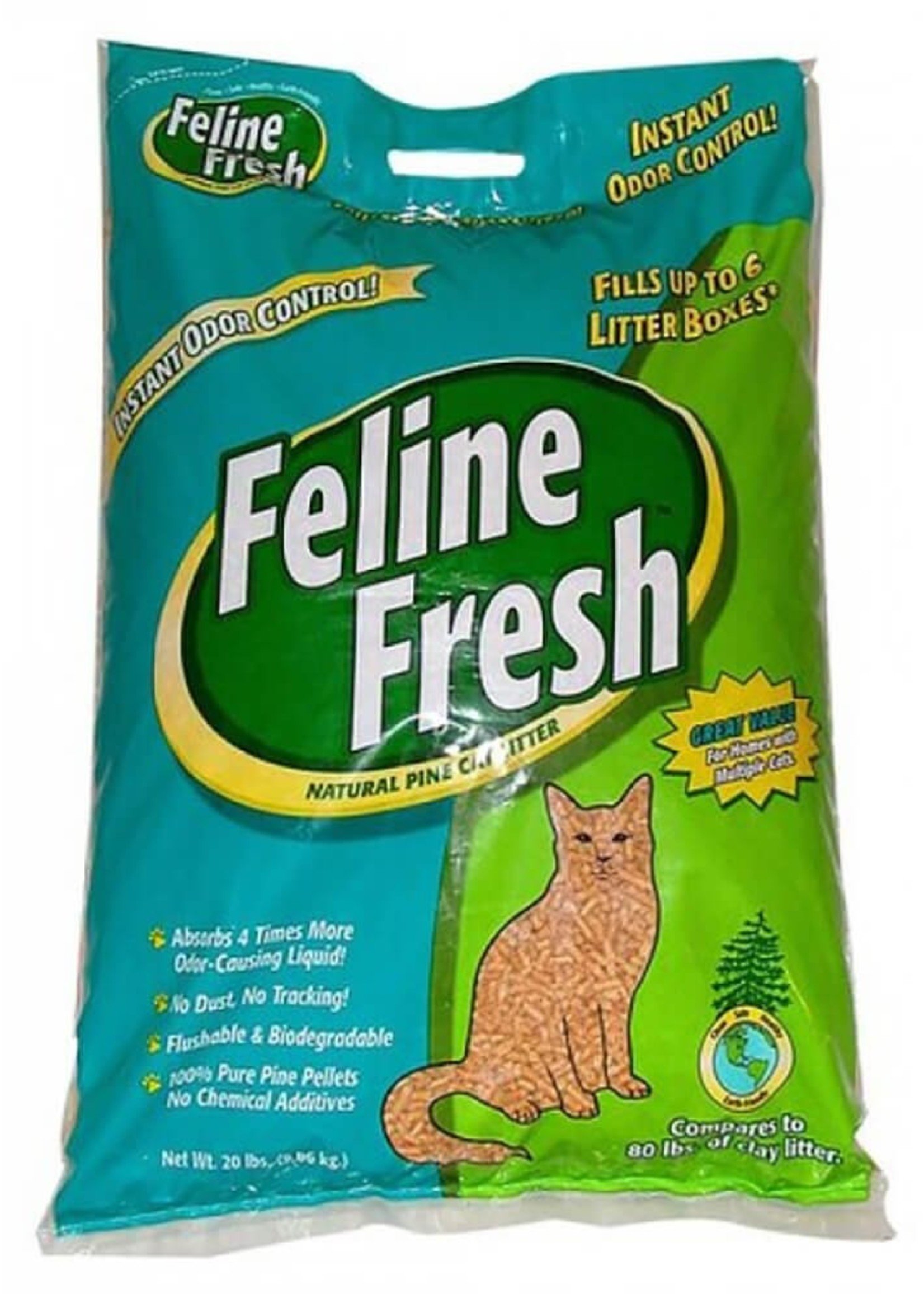 Feline Fresh® Pellet Pine Litter 20lbs