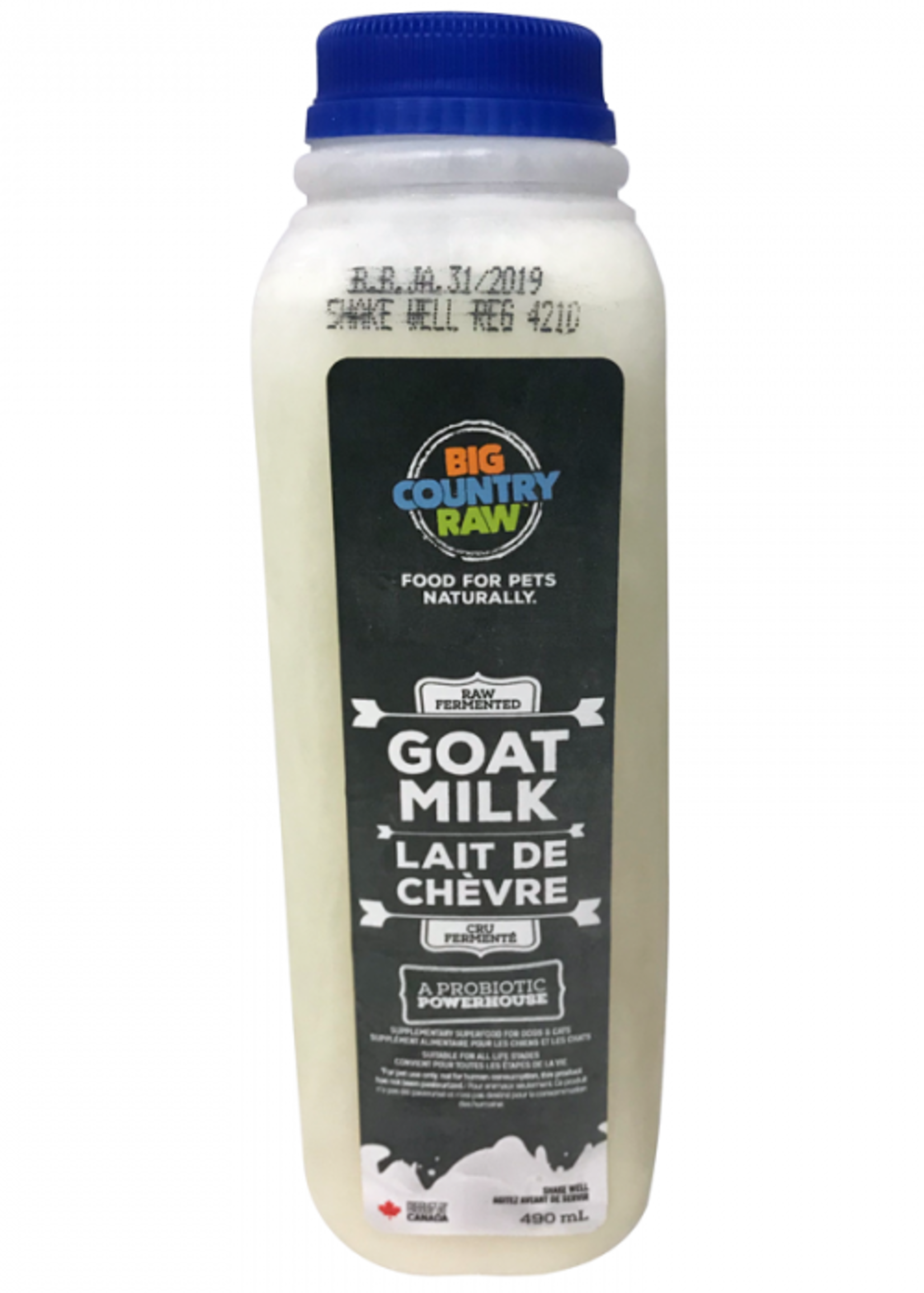 Big Country Raw Raw Goat Milk 490mL