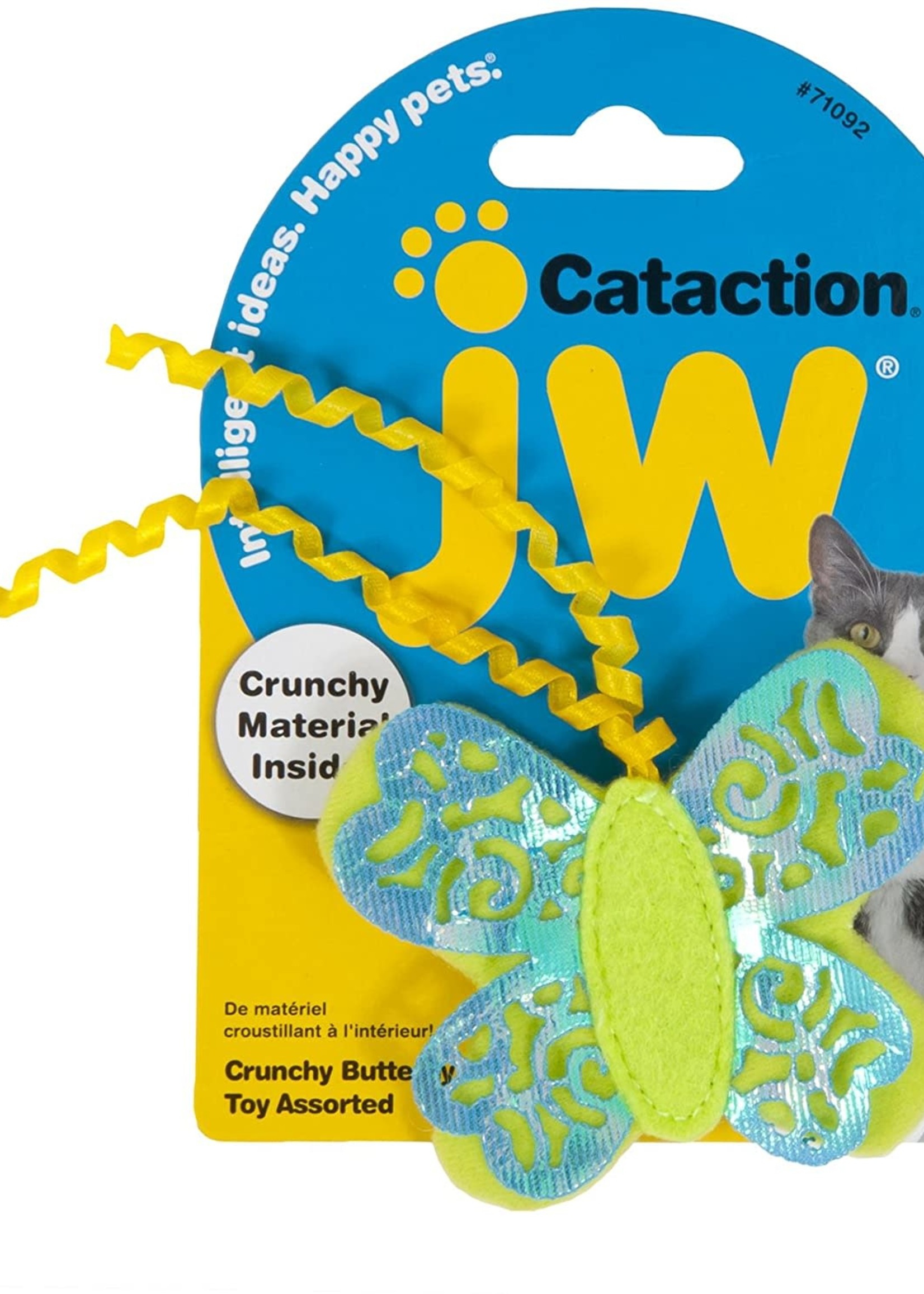 JW® j W CATACTION CRUNCHY BUTTERFLY TOY