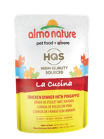 Almo Nature© HQS La Cucina Chicken Dinner with Pineapple in Gravy 55g