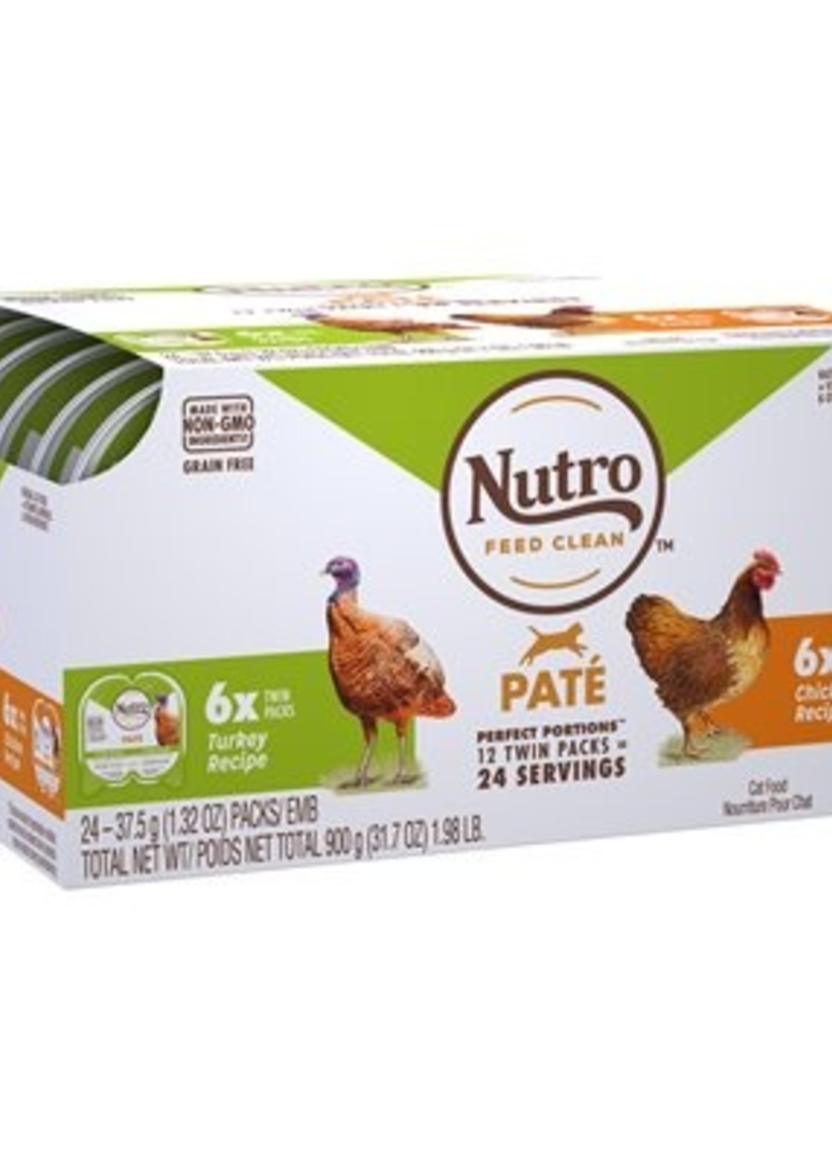 Nutro™ NUTRO PERFECT PORTIONS GRAIN FREE PATE CHICKEN AND TURKEY 12x2 PACK