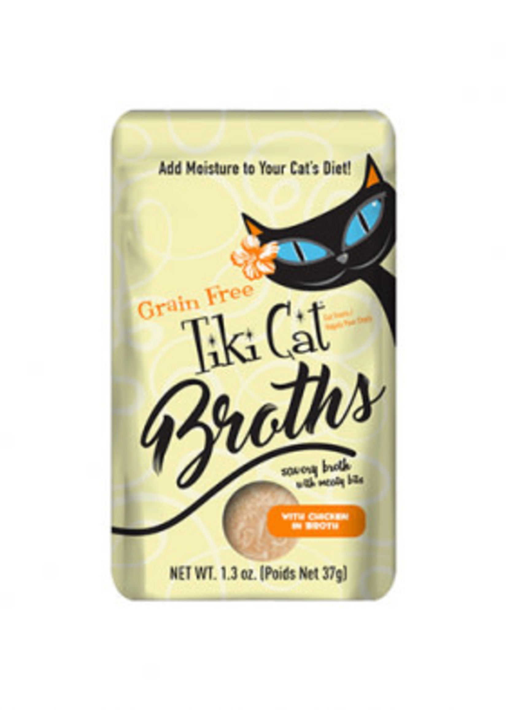 Tiki Cat® Tiki Cat® Broths™ with Chicken in Broth 1.3oz