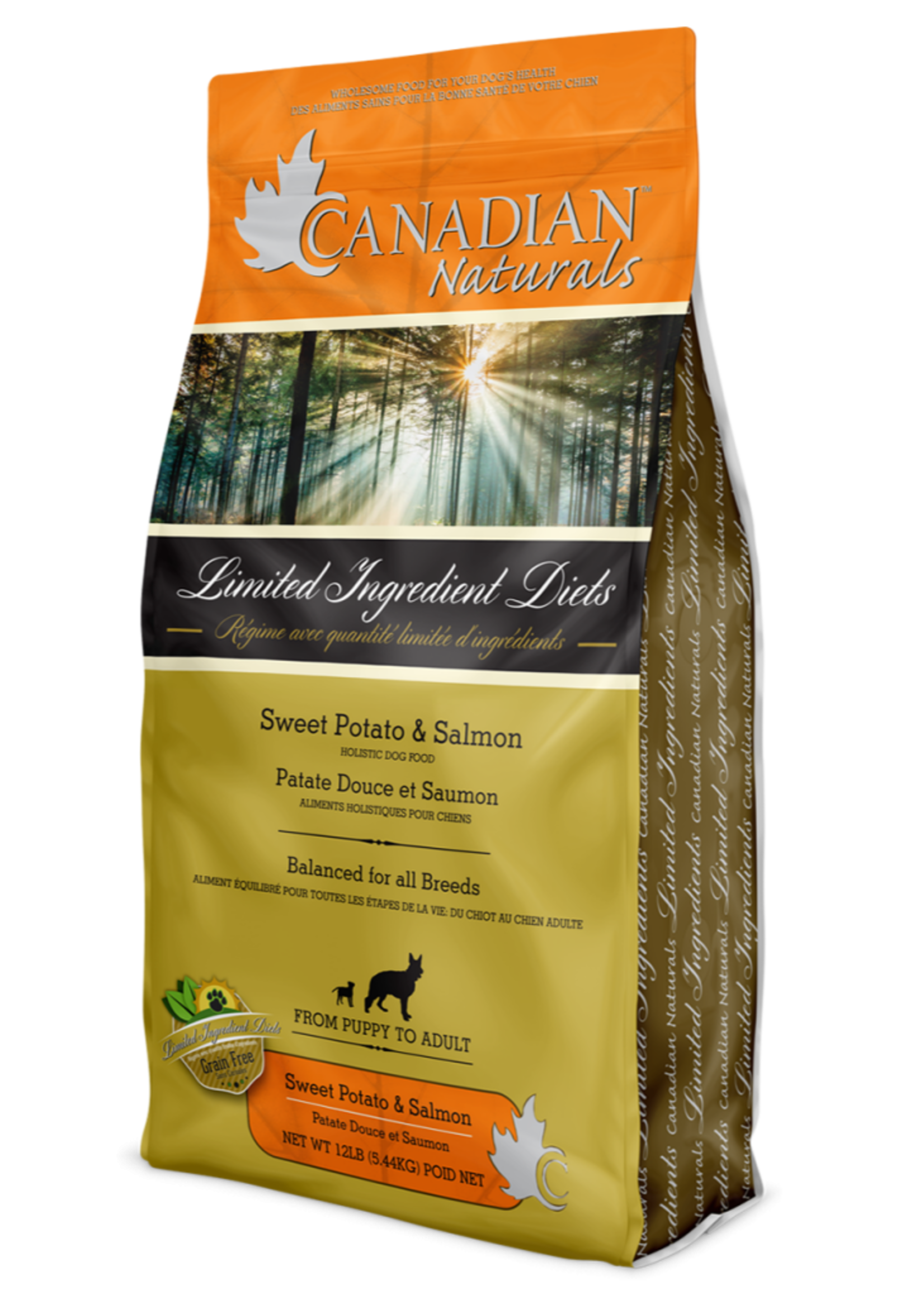 Canadian Naturals® Canadian Naturals L.I.D. Sweet Potato & Salmon Recipe 25lbs