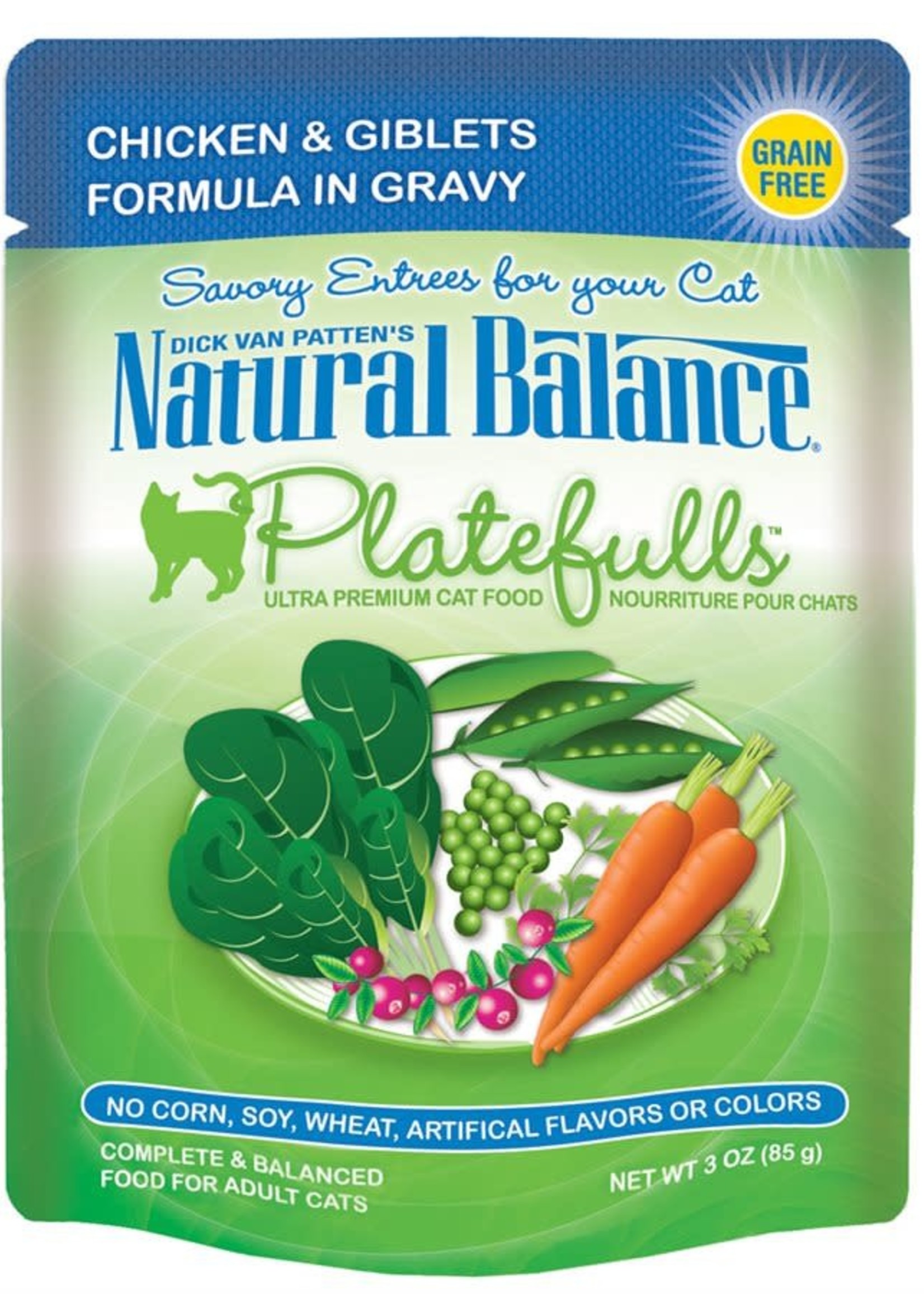 Natural Balance® NB CAT POUCH PLATEFULLS CHICKEN&GIBLETS 3oz