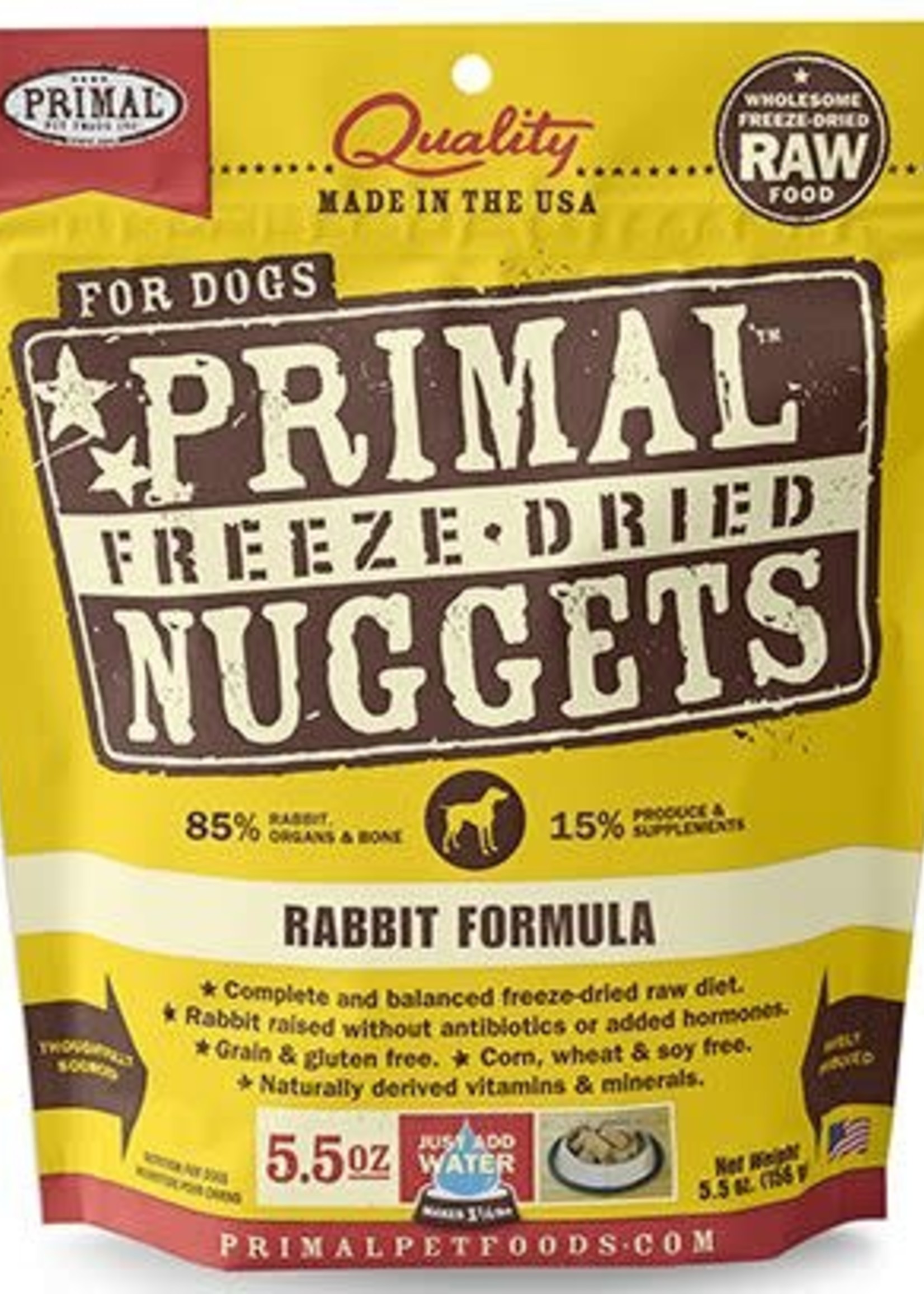 Primal Pet Foods Inc.™ Primal Freeze Dried Nuggets Rabbit Formula 5.5oz