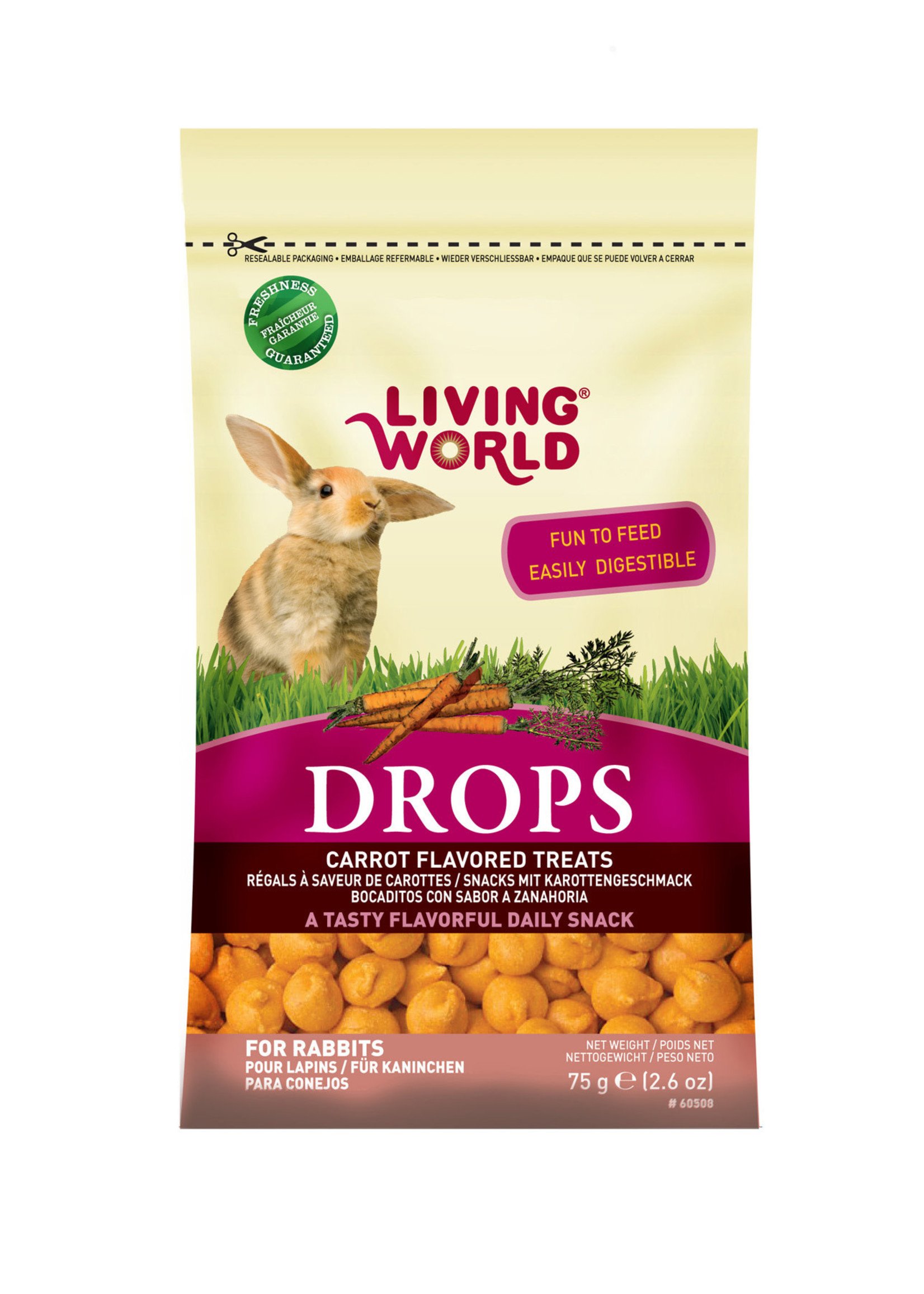 Living World® Carrot Drops 2.6oz