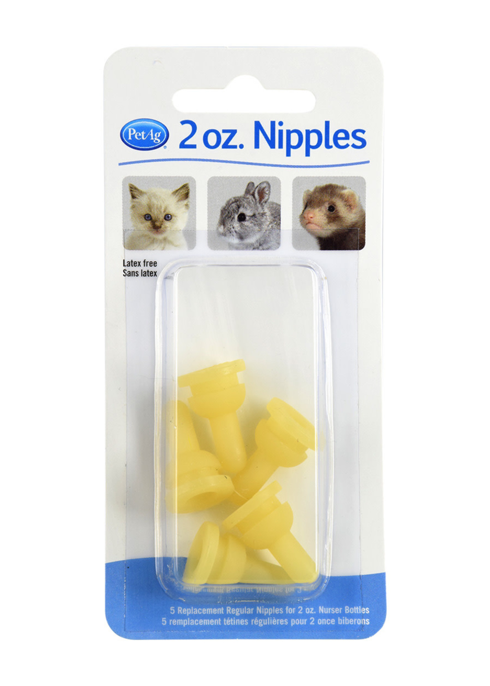 PetAg® Replacement Nipples - 5 pk - 2 oz