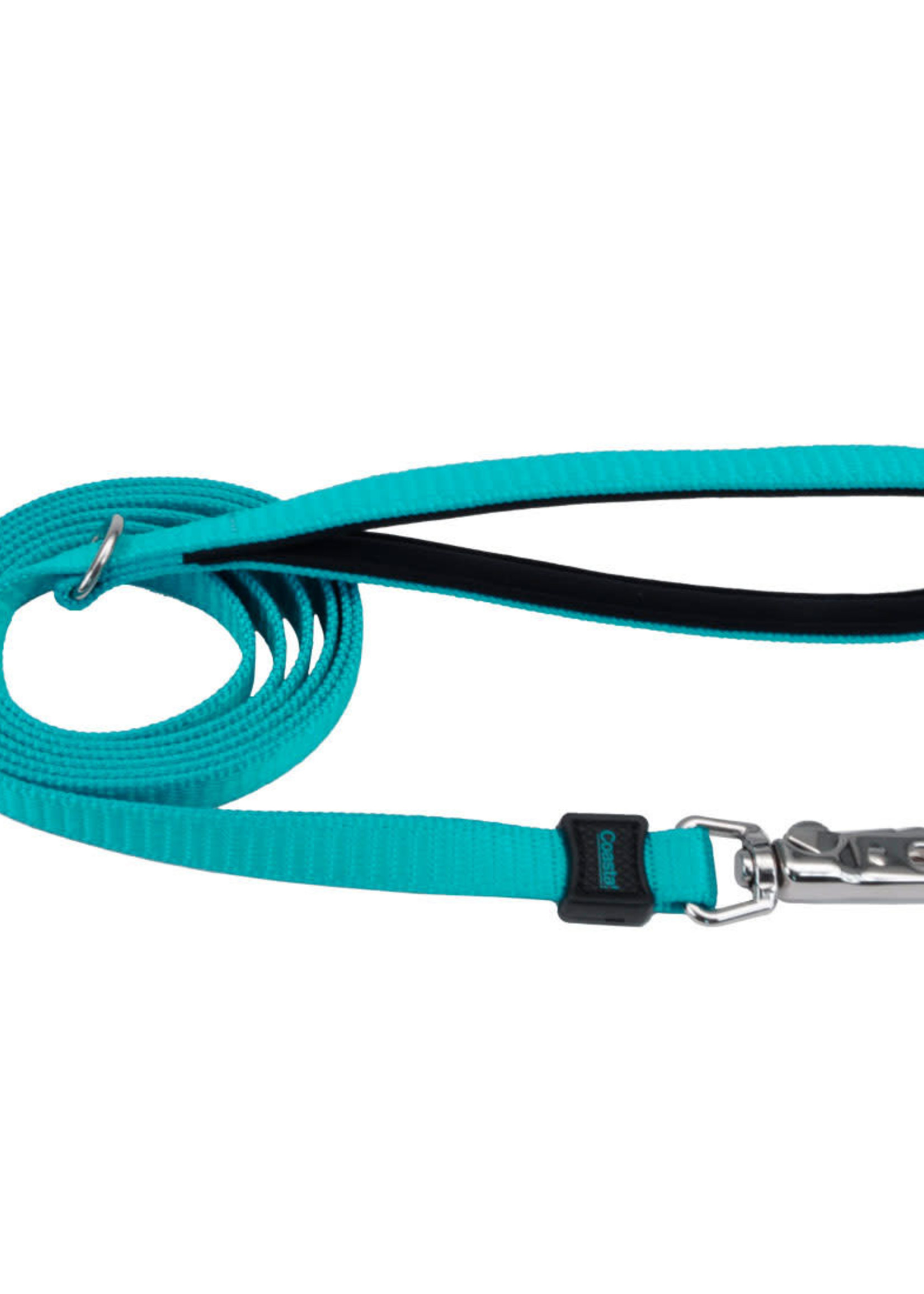 Coastal® Inspire Neoprene Leash  5/8"x6' Aqua