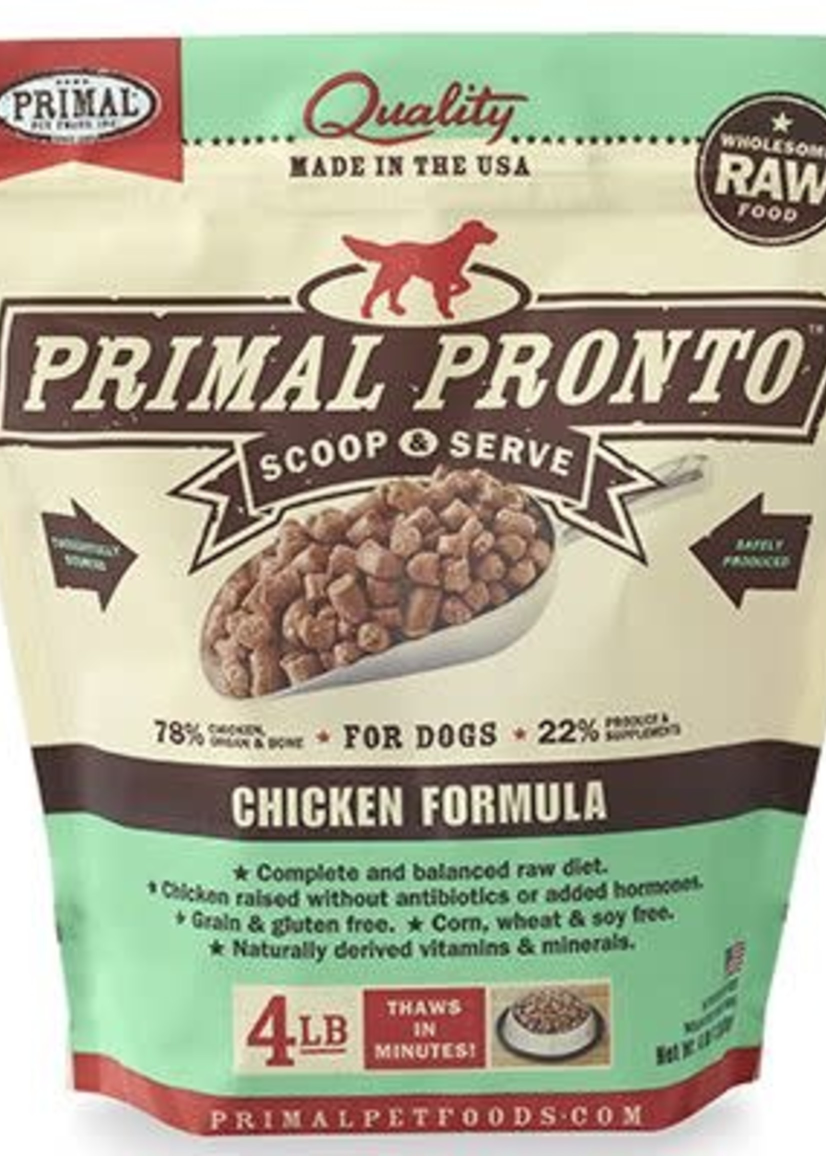 Primal Pet Foods Inc.™ Primal Pet Foods Inc. Raw Frozen Pronto Chicken 4lbs