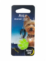 Nite Ize® PetLit™ Collar Light Lime Paw