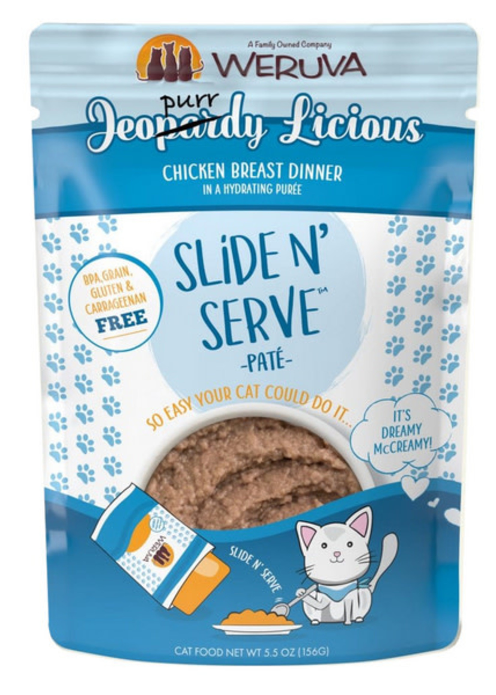 Weruva© Slide N' Serve Pate Jeopurrdy Licious 5.5oz