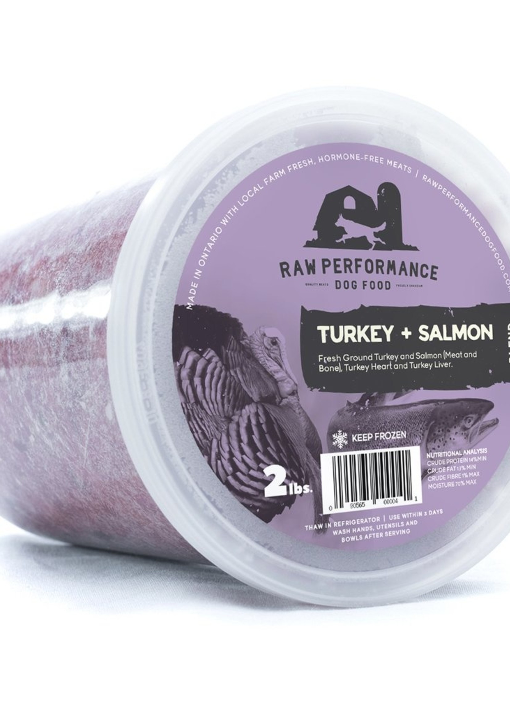 Raw Performance Raw Performance Turkey and Salmon Blend 2lbs