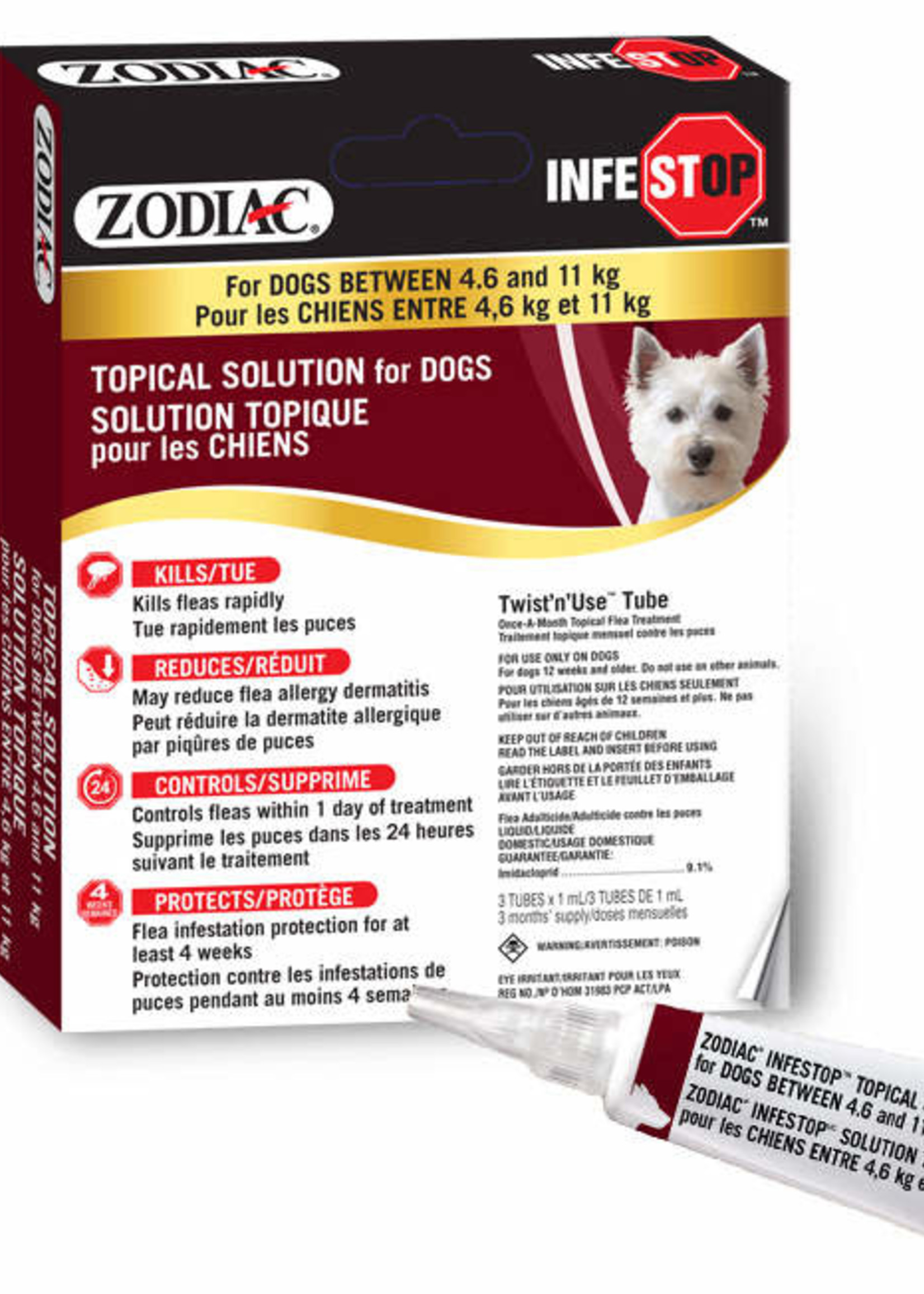 Zodiac® Zodiac® Infestop™ for Dogs between 4.6-11kG