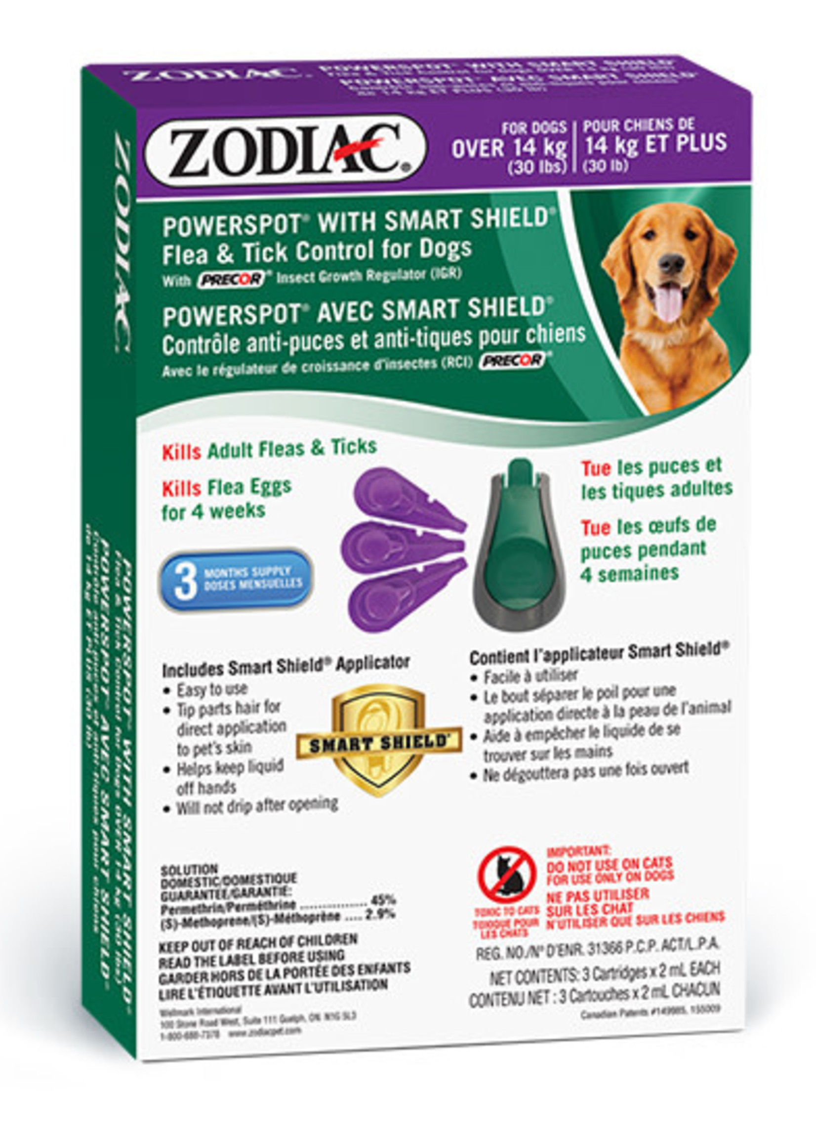 Zodiac® Zodiac® Powerspot® With Smart Shield® Flea & Tick Control For Dogs Over 14kG