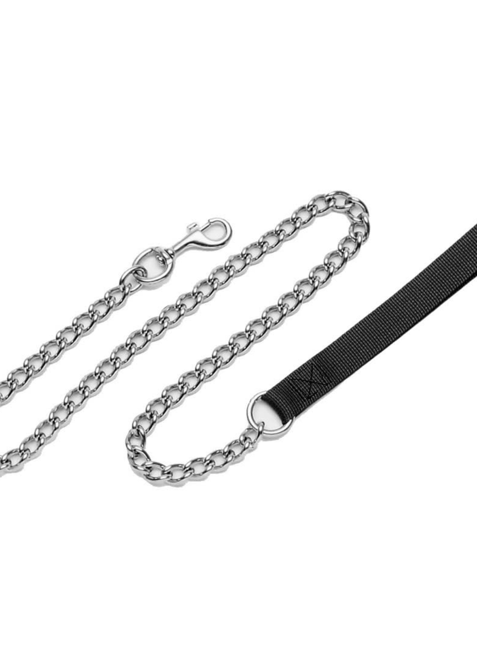 Titan® Titan Heavy Chain Leash with Nylon Handle 4' x 3mm Black