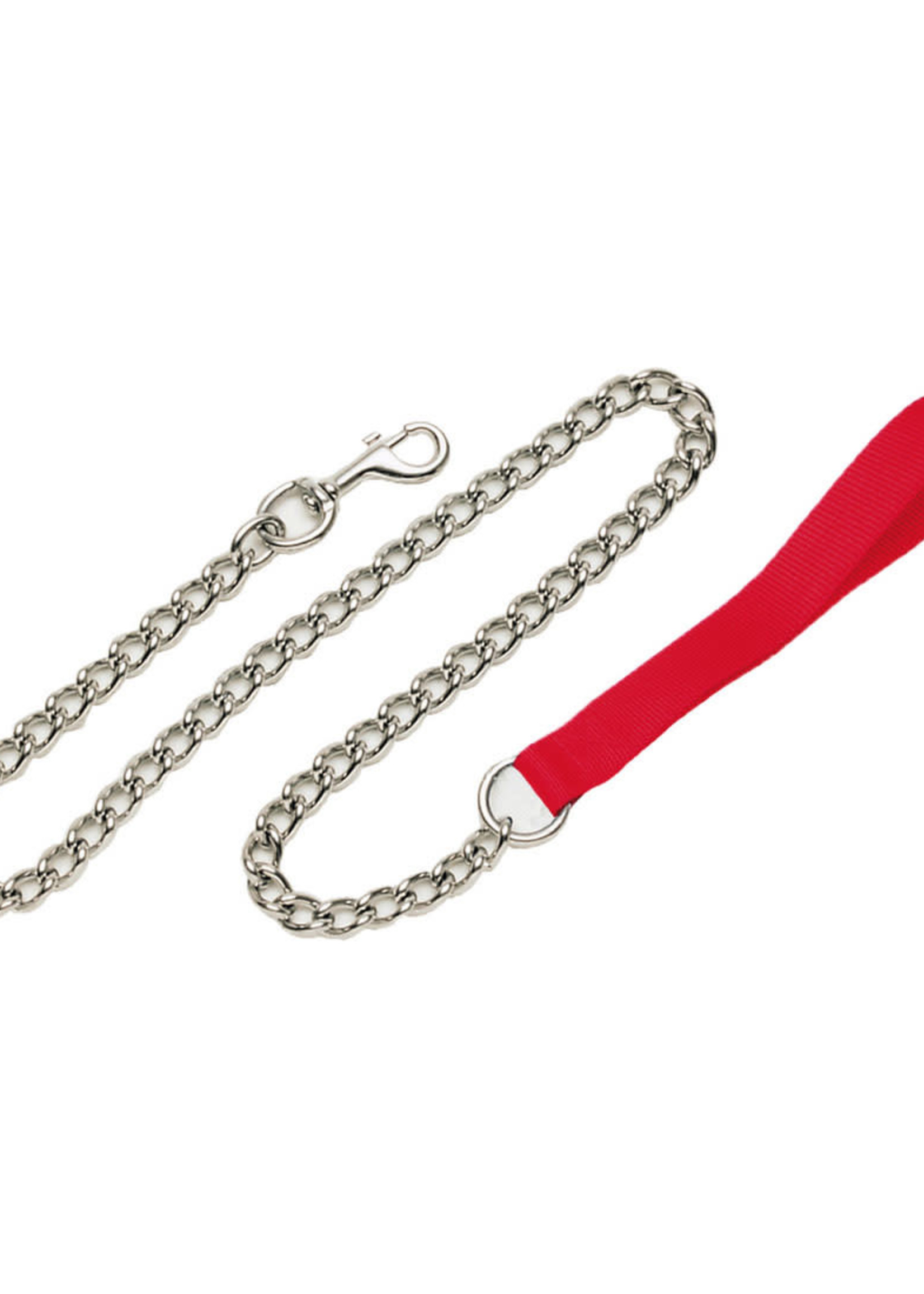 Titan® Titan Heavy Chain Leash with Nylon Handle 4' x 3mm Red