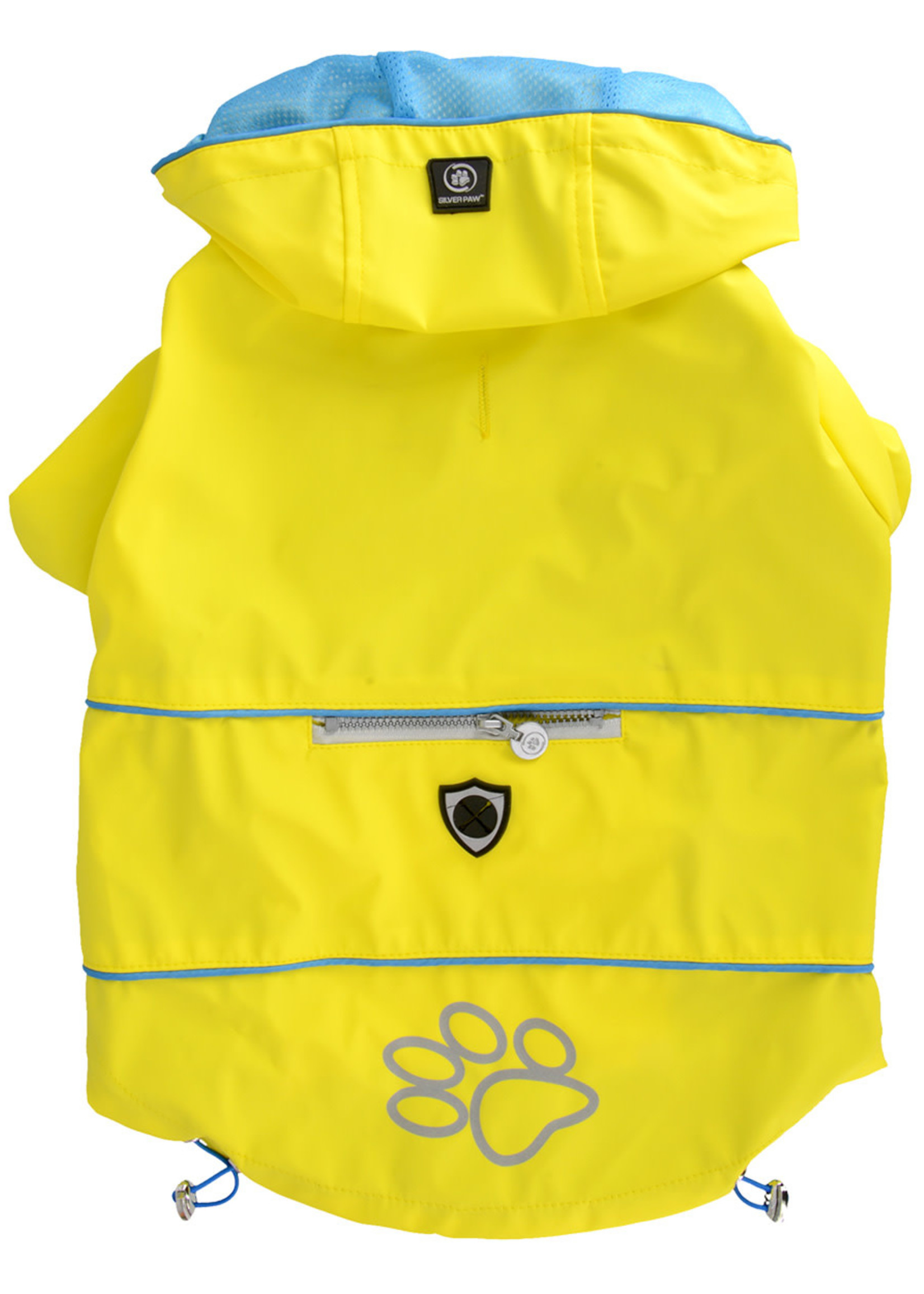 Protect Me - Alert Series Silver Paw™ Raincoat Small