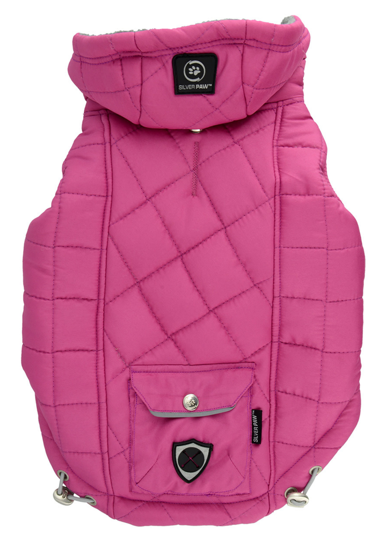 Protect Me - Alert Series Silver Paw™ Quilted Jacket with Pocket X-Small