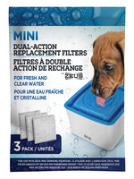 Zeus™ Mini Fountain Dual-Action Replacement Filter 3pk