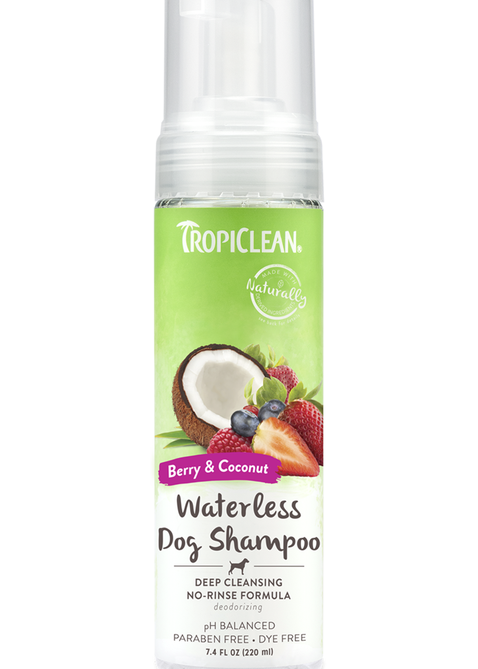 TropiClean® TropiClean Berry & Coconut Deep Cleaning Waterless Dog Shampoo 7.5oz