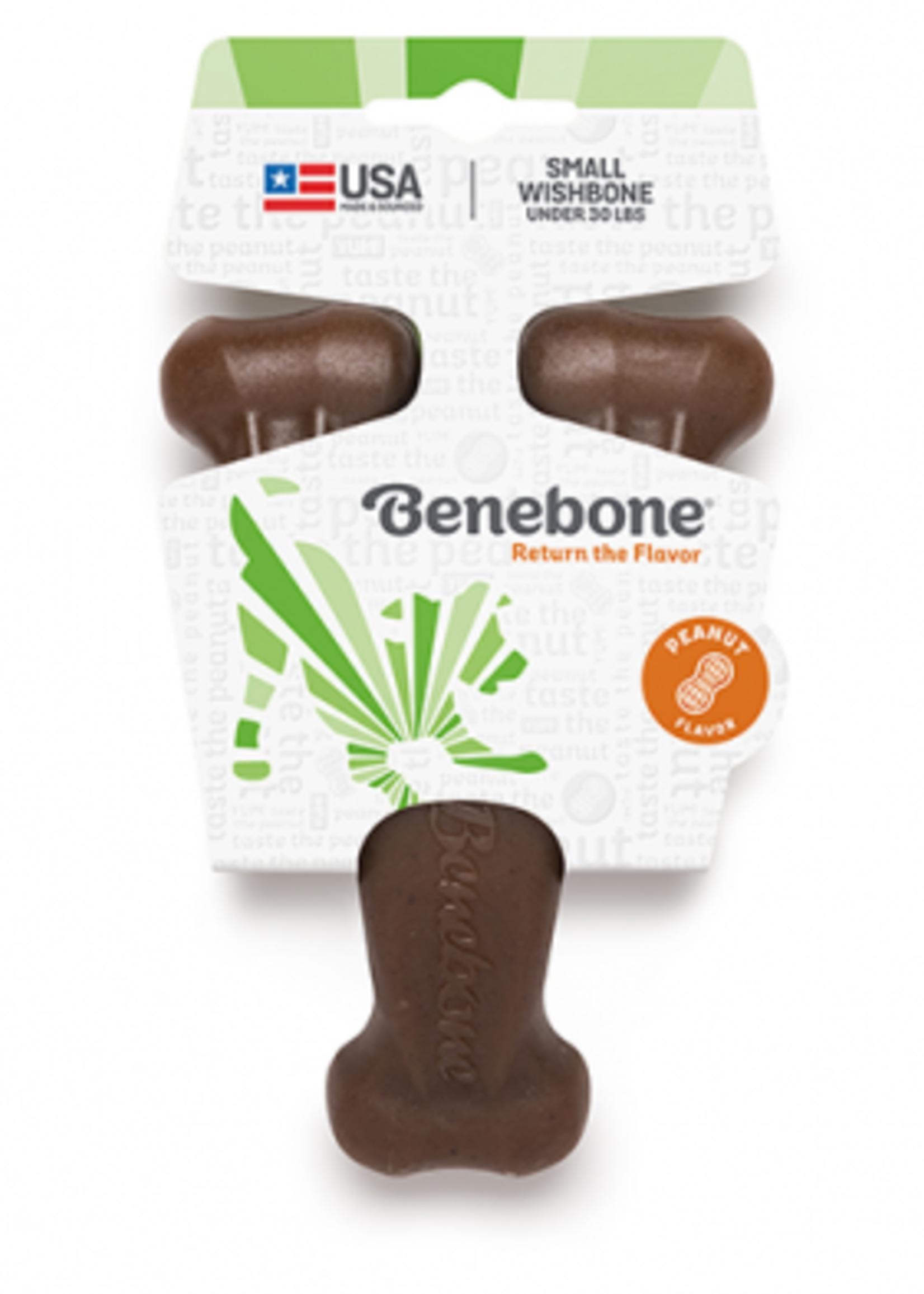Benebone® Benebone® Wishbone Peanut Butter Flavor Small Chew