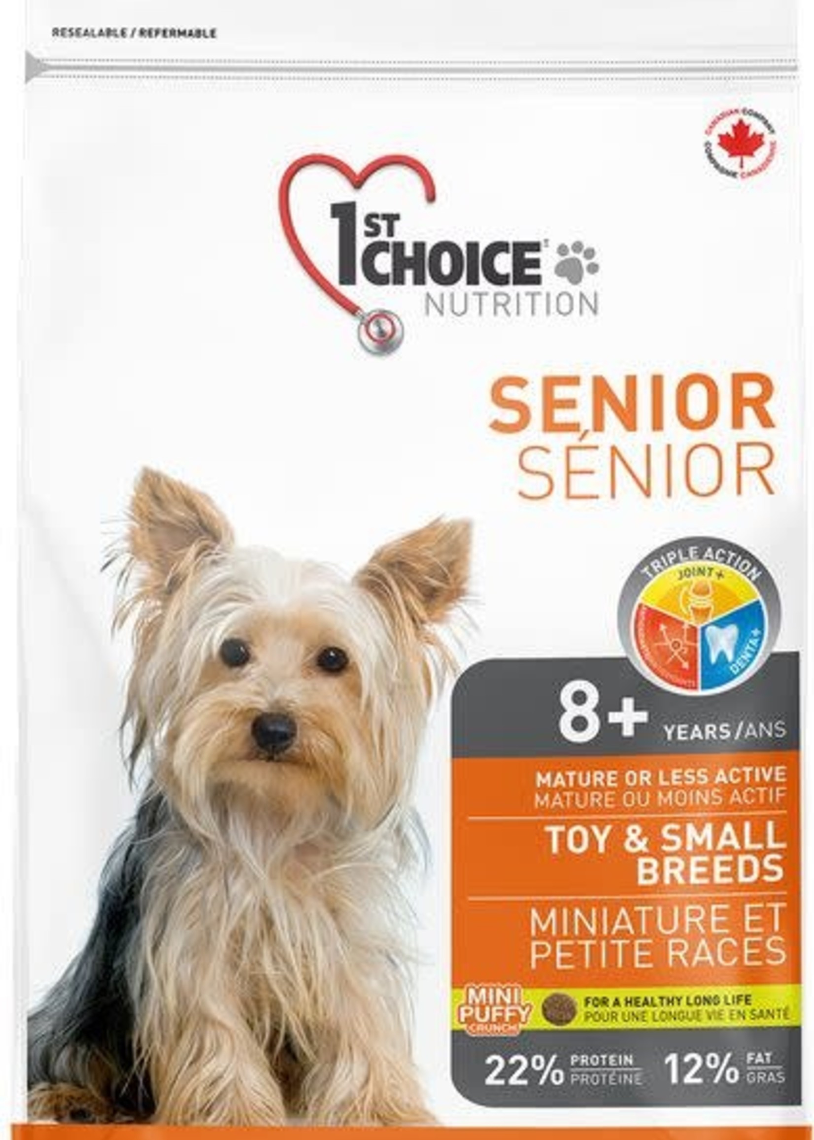 1st Choice® Senior Toy and Small Breed Chicken Dog  2.72KG