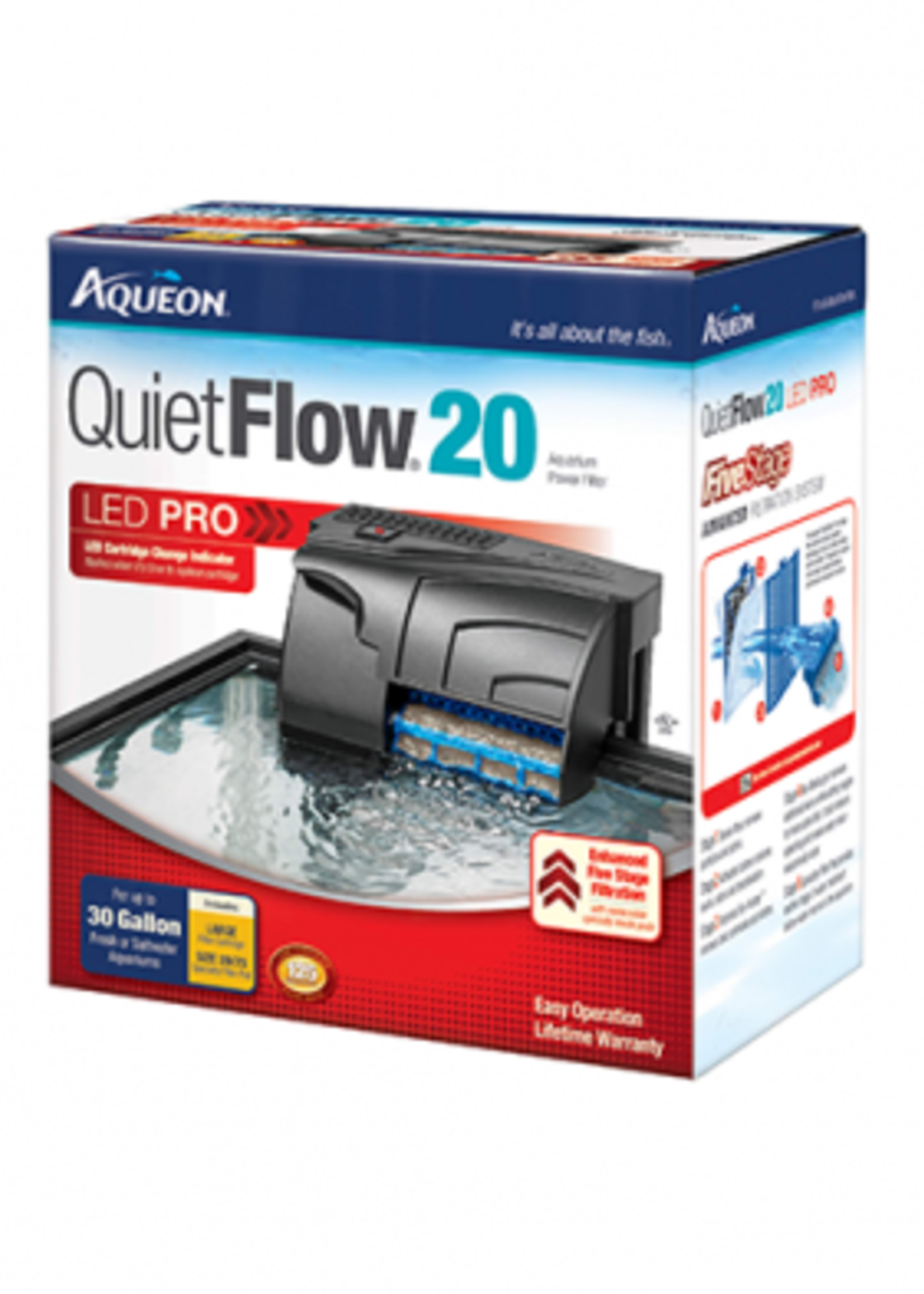 Aqueon® Aqueon® QuietFlow®20 LED Pro Aquarium Power Filter