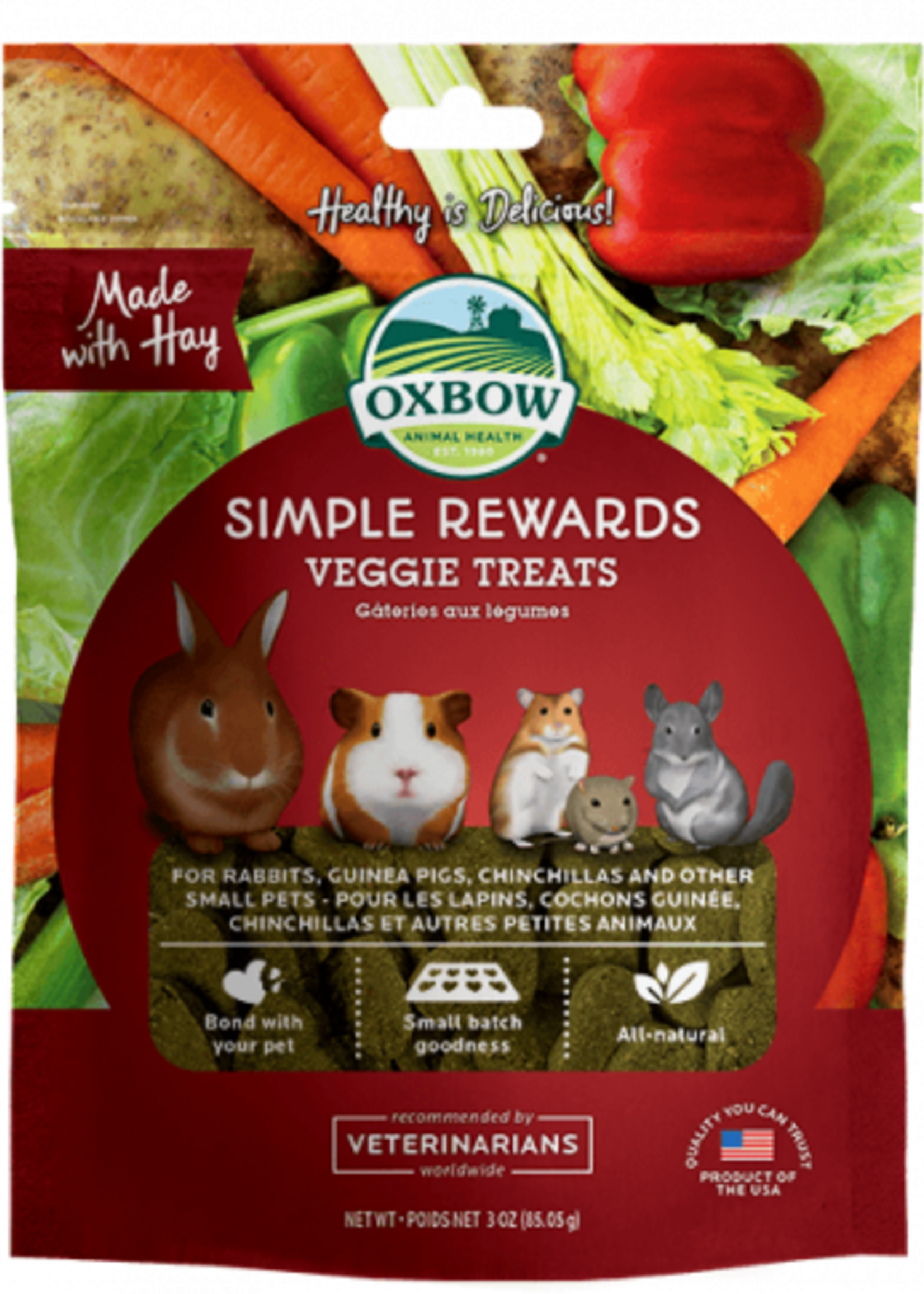 Oxbow Animal Health™ Oxbow™ Simple Rewards Veggie Treats 2oz