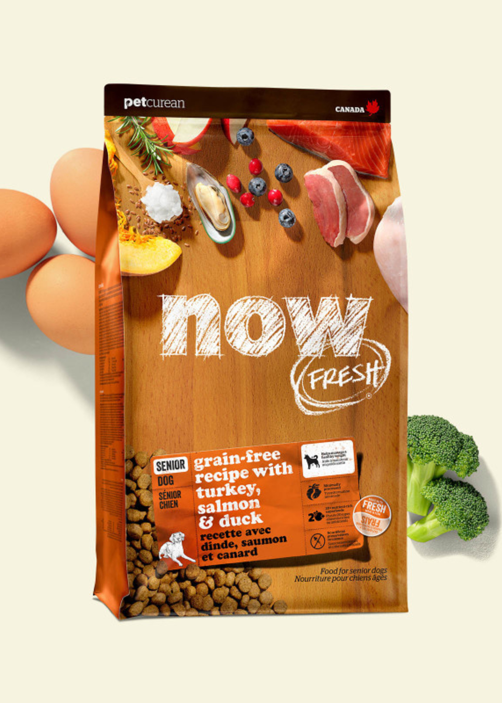 Now Fresh® Now Fresh!™ Senior G.F. Recipe with Turkey, Salmon & Duck 22lbs
