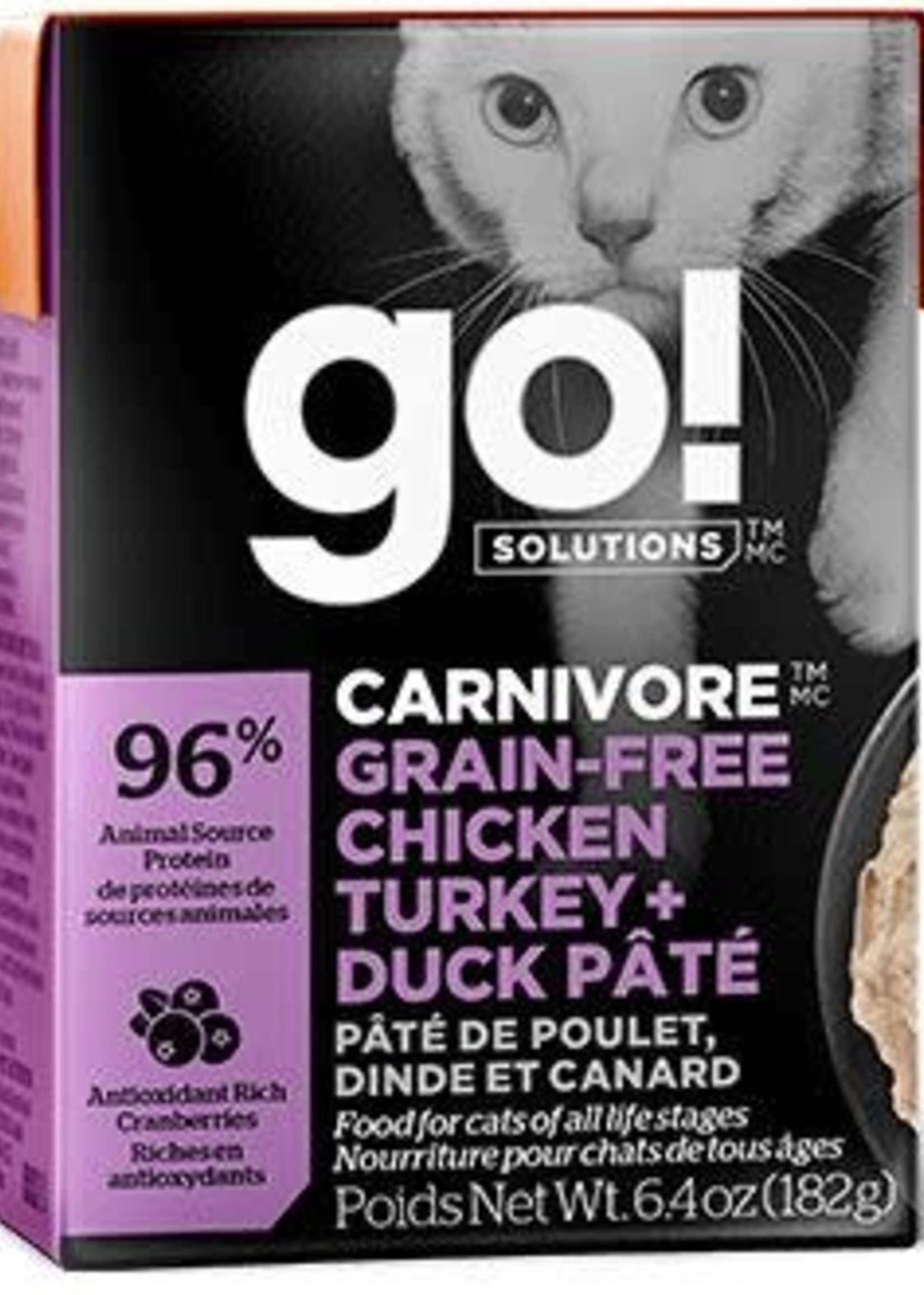 Go! Solutions™ Go! Solutions™ Carnivore™ Grain-Free Chicken Turkey + Duck Pâté 6.4 Oz